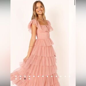 Petal & Pup Belle Maxi Dress in Blush